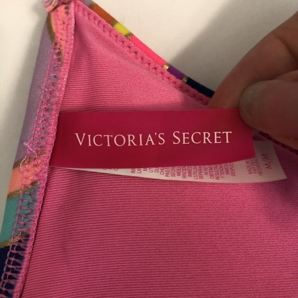Victorias Secret Swim Bikini Triangle Top Size M Push Up - Picture 6 of 8